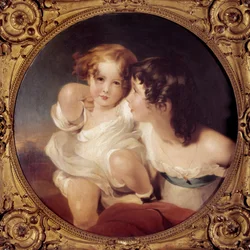 Gyermekportré Calmady Thomas Lawrence festménye (1769-1830) 19. századi Párizs, Musee Cognacq Jay.
