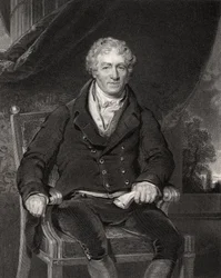 Sir Robert Peel, H. Robinson metszet, a National Portrait Gallery V. kötetéből, megjelent 1835 körül