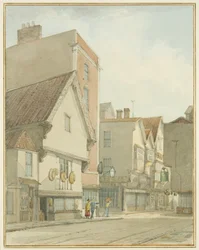 Peter Street és Mary-le-Port utca (akvarell ceruzával, papíron)