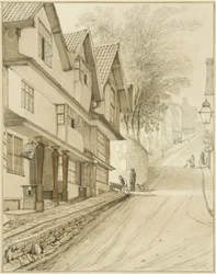 Szent Mihály-domb (akvarell, papír)