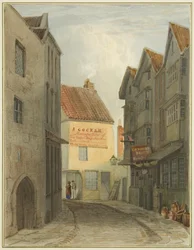 St Nicholas Street a Corn Street találkozásától (akvarell papíron)