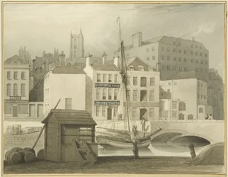 A Stone Bridge a rakpart fejénél (St Giles