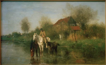 Lovak a vízen