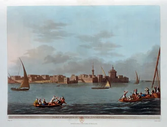 Aboukir erődje és kikötője, az ókori Canopus, Egyiptom, 1801