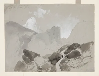 A déli kupola hátulja a Nevada Trailről, Yosemite