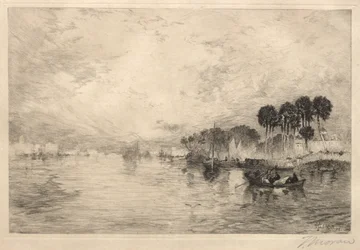 Reggel a St. Johns Riveren, Florida, 1881.