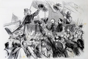Garibaldi belépése Nápolyba, 1860
