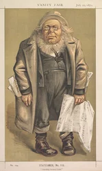 Vanity Fair: Statesman, No. 118 Anything to Beat Grant, 1872.