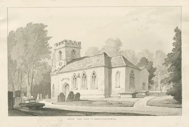 Barlaston templom: toll- és mosórajz, 1838