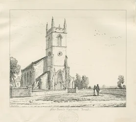 Needwood - "Új templom": tollrajz, 1837