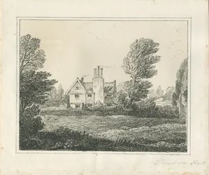 Standon Hall: tollal és tintával készült rajz, nd [?19. század közepe] (rajz)