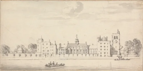 A Lambeth-palota a folyó túloldaláról