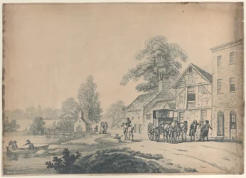 Egy edző a fogadón kívül, 1785-90., 1785-90.