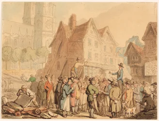 Régi házak lebontása a Westminster Abbey északi részén