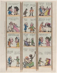 Groteszk Borders for Rooms & Halls, 15. tábla, 1799., 1799.