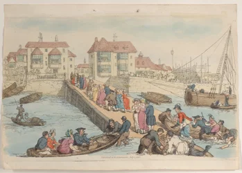 25. tábla: Egy leszállóhely, a Miniatűr világból, 1816., 1816.