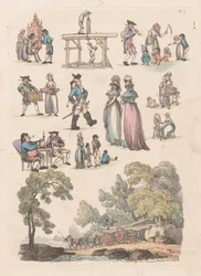 5. tábla, Ábrák, tájak és szarvasmarhák körvonalai...tanulók használatára, Ju..., 1790. június 18.