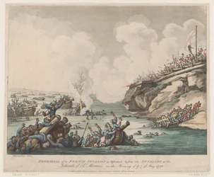 Egy francia invázió próbája a rokkantok előtt a ... szigeteken, 1798. május 18.