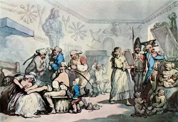 Egy francia laktanya belseje, 1787, 1929