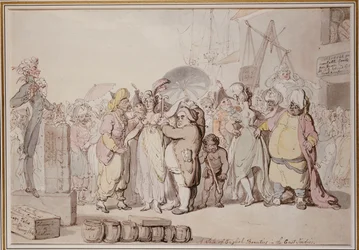 Az angol szépségek eladása Kelet-Indiában, 1810 körül