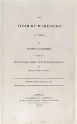 Címlap, The Vicar of Wakefield, 1817., 1817.