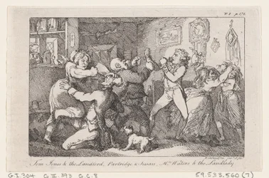 Tom Jones és a földesúr, Partridge és Susan, Mrs. Waters és a háziasszony, A történelemből..., 1792.