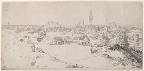 Norwich kilátása a St. James Hillről, 1799., 1799.