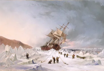 HMS "Assistance" a jégen