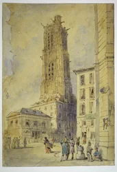 A Saint-Jacques-torony felszabadítása előtt, 1836-ban