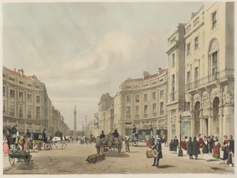 London úgy, ahogy van: Regent Street, York hercege oszlopa felé néz