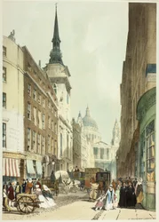 Szent Pál a Ludgate Hillről, 24. kép a Original Views of London as It Is (London eredeti nézetei) című kiadványból.