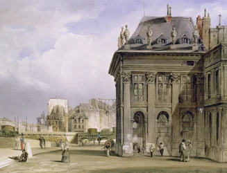 Az Ile de la Cite a párizsi Intézetből, 1830-39 körül (akvarell)
