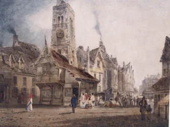 View of a Market Square, c.1832