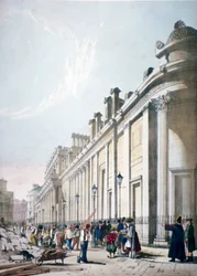 Kilátás a Bank of England City of Londonra, 1842