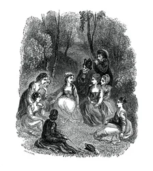 Jelenet Giovanni Boccaccio Dekameron című művének bevezetőjéből, 1833.