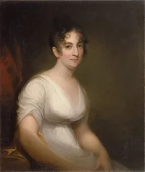 ""Sally Etting"" Fiatal nő római divatos festményen – Thomas Sully