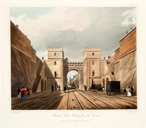 Mór boltív, kilátás az alagútból, 1831