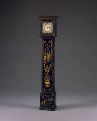 II. Károly harmincórás tokos óra, 1680 körül (vegyes technika)