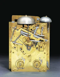 Részlet egy James II-re szerelt, ütős tartókonzolos óra húzónegyedes ismétlésével, sz. 166, 1690-95 körül