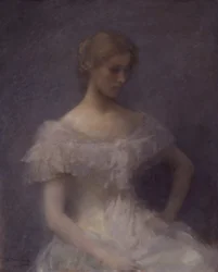 Ülő fiatal lány, 1896.