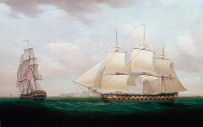Két kelet-indiai egy parton, Thomas Whitcombe, 1850