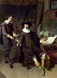 Constantijn Huygens (1596-1687) és hivatalnoka, 1627