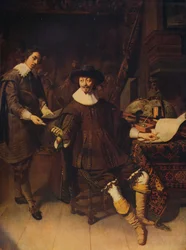 Constantijn Huygens és jegyzője, 1627, 1915