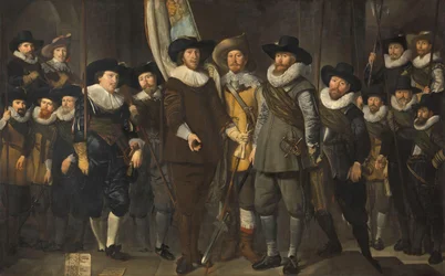 Amszterdam III. kerületének tisztei és más polgárőrei Allaert Cloeck kapitány és Lucas Jacobsz Rotgans hadnagy parancsnoksága alatt