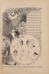 A Le Chat Noir híres kabaré története, Le Chat Noir magazin, 1884.