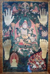 Gnya-Khri btsan-Po, Tibet legendás első királya, Avalokitesvara bódhiszattva reinkarnációja, Tibet egyik világi és spirituális vezetője, tibeti civilizáció
