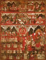 Thanka (festett selyem)