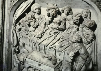 II. Henrik 973-1024 és felesége, Kunigunde sírja, a császár halálának részlete, 1499-1513 kő