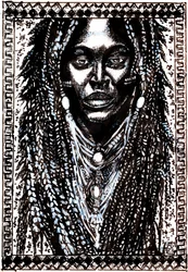 Afrikai raszta-portré