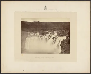 Shoshone Falls, Snake River, Idaho, teljes oldalnézeti kilátás a felső szinten